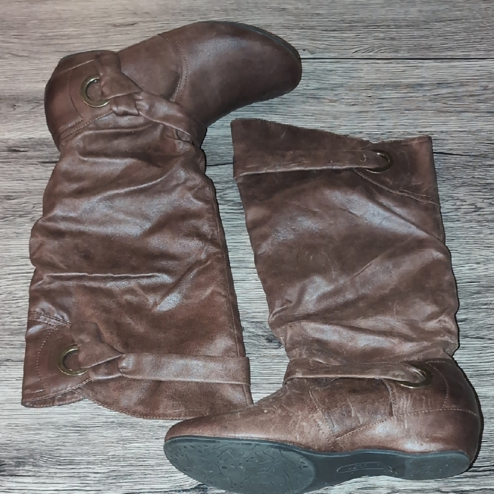 Brown Leather Women's Boots